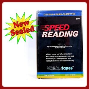 Waldentapes‎ Speed Reading Richard Stack Listen & Learn Audio Cassette Tape New